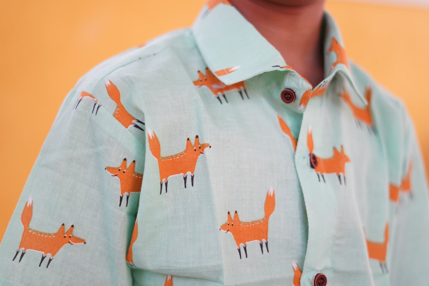 FOX PRINT BOYS SHIRT