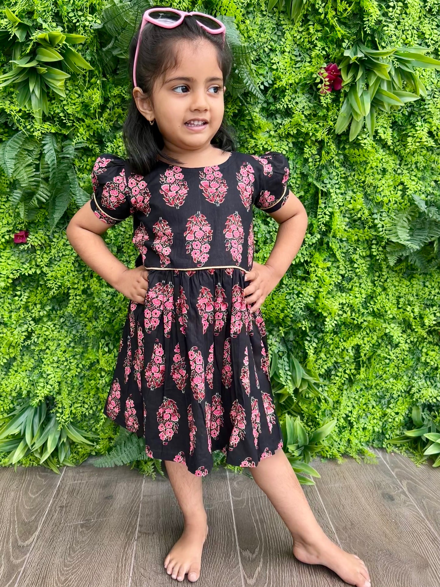 GFR164 - Black butte frock for girls