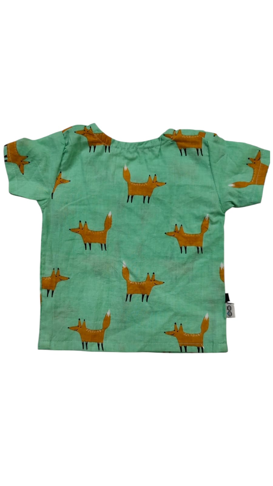 Fox print baby jhabla