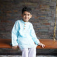 Cotton Long kurta with wooden elephant buttons