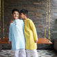 Cotton Long kurta with wooden elephant buttons