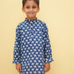BLK024 - NAVY BLUE CAMEL LONG KURTA