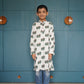 BLK029 - Green elephant white background