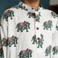 BLK029 - Green elephant white background