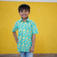 BSH076 - Sea green fish shirt boys