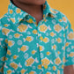 BSH076 - Sea green fish shirt boys