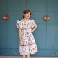 Aquatic print cotton frock