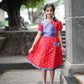 Red frock with cute latkan