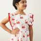 Red engine frock