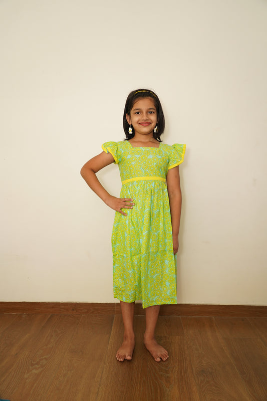 GFR154 LEMON GREEN FROCK