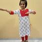 Girls cotton Kurti with Koyri (Paisley) Motif