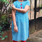 GLK034 Blue arrow style long kurti for girls