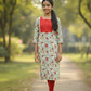 GLK037- Red floral Kurti for girls