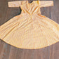 GLK038Y Little Indian Cotton woven 3/4th sleeves panel kurta Yellow