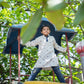 Slub cotton fish print kurta