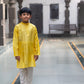 Chanderi silk self embroidery kurta