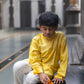 Chanderi silk self embroidery kurta