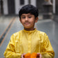 Chanderi silk self embroidery kurta