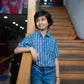 Handblock printed indigo shirt