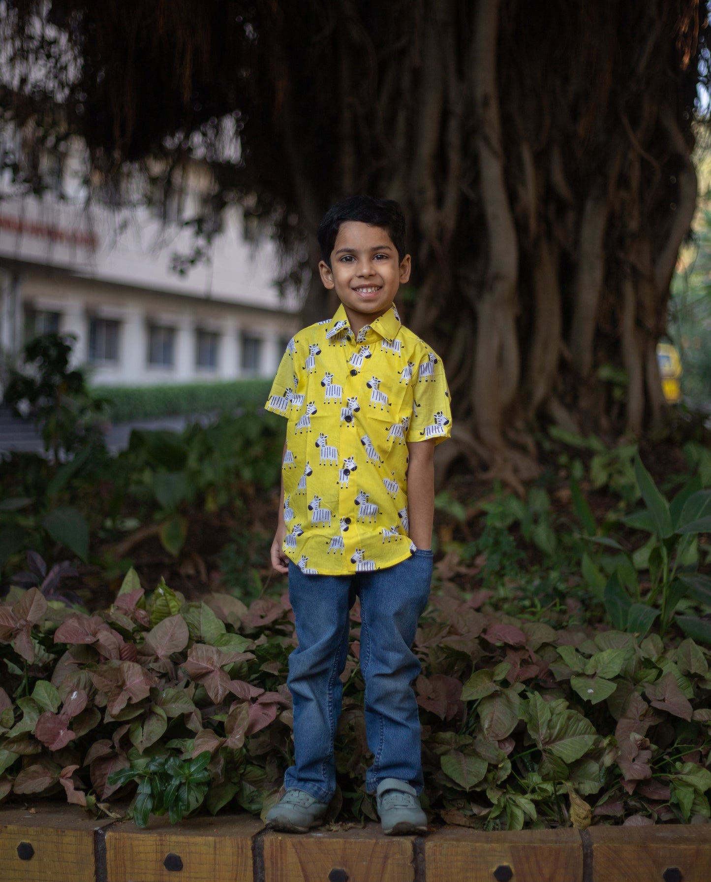 Zebra print casual shirt