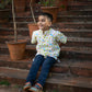 Reptile print short kurta
