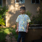 Reptile print short kurta
