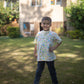 Reptile print short kurta