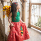 Chanderi Floral Jari Ghargra Choli