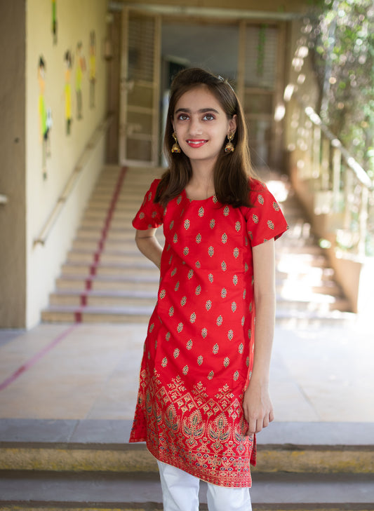 Floral Print Kurti